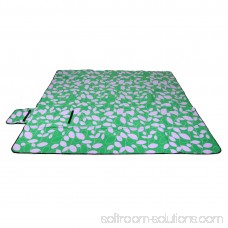 (79x79)Water Resistant Foldable Picnic Blanket Mat Camping Beach Pad(Purple Plaid) 568874290